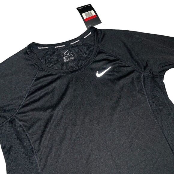 Nike Women’s‎ L Reflective Dry Miler Running Top Dri Fit Longsleeve 831540 010 - Picture 12 of 12
